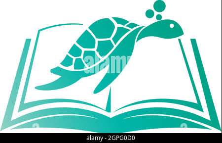 Turtle logo icon vector template illustration design concept Stock Vector