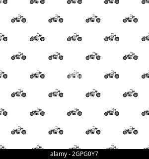 Motobike pattern, simple style Stock Vector
