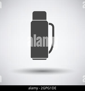 Alpinist Vacuum Flask Icon Stock Vector