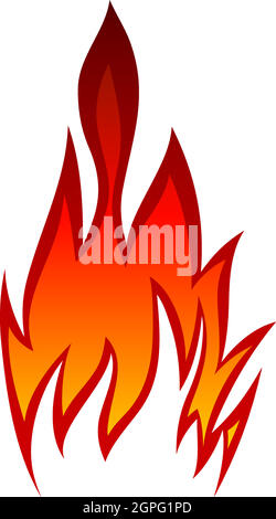 Fire Flame Element Stock Vector