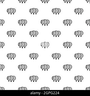 Magnified lenses pattern, simple style Stock Vector