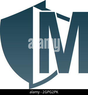 Shield logo icon with letter T beside design vector Stock Vector Image ...