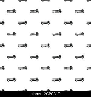 Cargo truck pattern, simple style Stock Vector