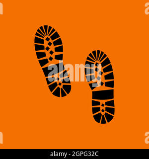 Boot Print Icon Stock Vector