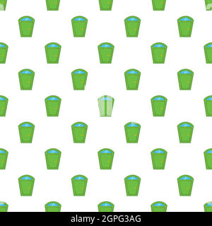 Door from house pattern, cartoon style Stock Vector