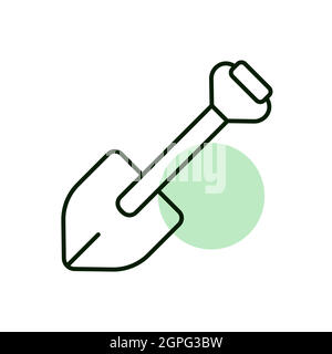 Camping shovel for expedition icon vector Stock Vector