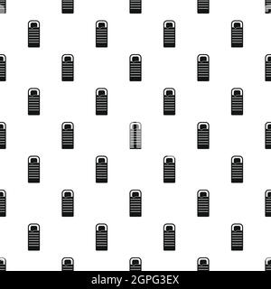 Sleeping bag pattern, simple style Stock Vector