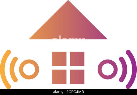 Smart Home logo icon design concept illustration template Stock Vector