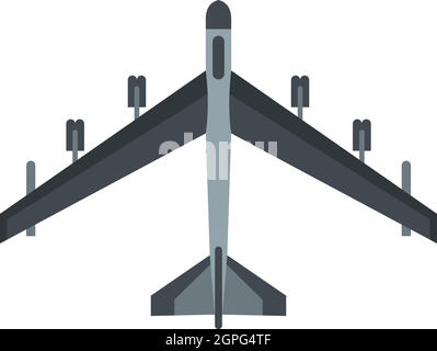 Plane icon, flat style Stock Vector