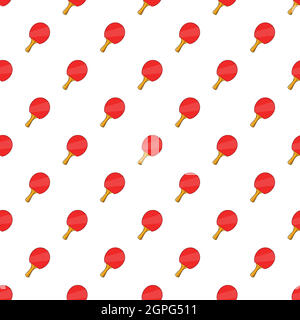 Table tennis racket pattern, cartoon style Stock Vector