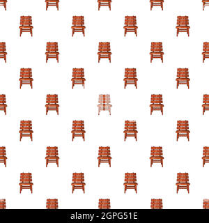 Chair pattern, cartoon style Stock Vector