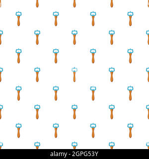 Beer bottle opener pattern, cartoon style Stock Vector