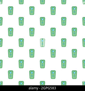 Door of safe pattern, cartoon style Stock Vector