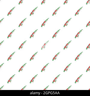 Rod pattern, cartoon style Stock Vector