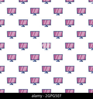 TV pattern, cartoon style Stock Vector