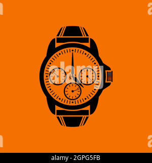 Business Watch Icon Stock Vector