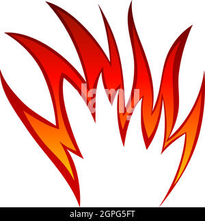 Fire Flame Element Stock Vector
