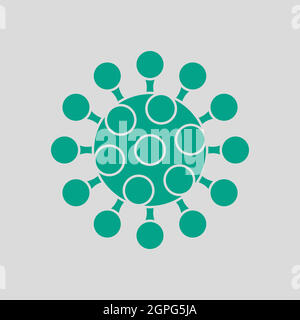 Coronavirus Molecule Icon Stock Vector