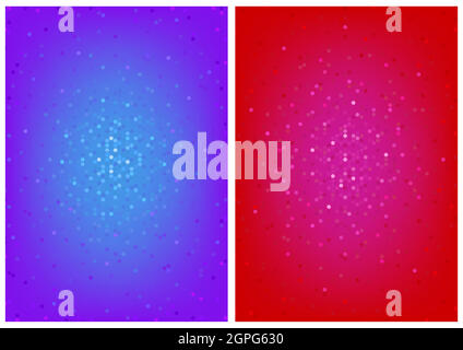Halftone Background Set Stock Vector