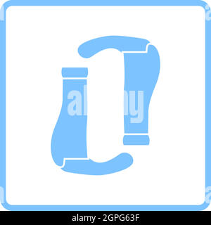 Bike Grips Icon Stock Vector