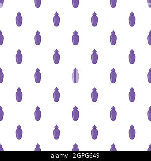 Urn for ashes pattern, cartoon style Stock Vector