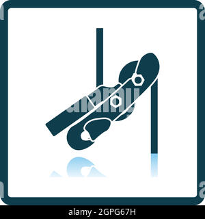 Alpinist Rope Ascender Icon Stock Vector