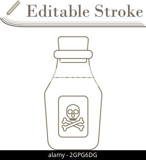 Poison Bottle Icon Stock Vector