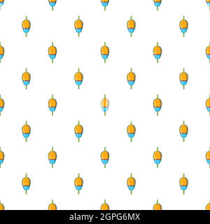 Bobber pattern, cartoon style Stock Vector