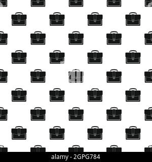 Briefcase pattern, simple style Stock Vector