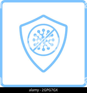 Shield From Coronavirus Icon Stock Vector