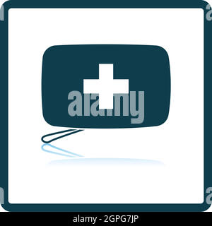 Alpinist First Aid Kit Icon Stock Vector
