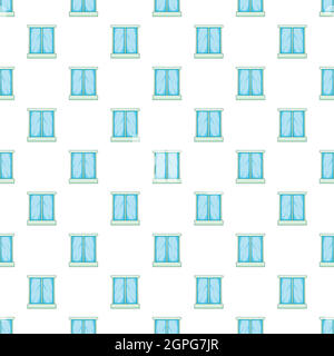 Supermarket fridge pattern, cartoon style Stock Vector