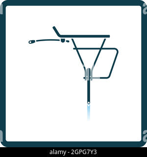 Bike Luggage Carrier Icon Stock Vector
