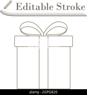 Gift Box Icon Stock Vector