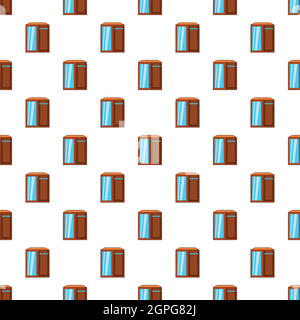 Wardrobe pattern, cartoon style Stock Vector