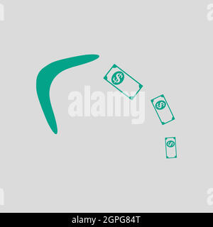 Cashback Boomerang Icon Stock Vector