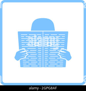 Newspaper Hole Icon Stock Vector