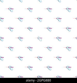 Surgeon hand in glove with laser pattern Stock Vector