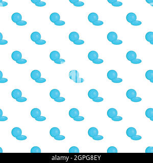 Contact lenses pattern, cartoon style Stock Vector