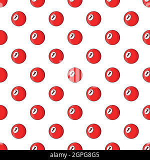 Billiard ball pattern, cartoon style Stock Vector