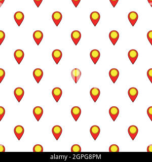 GPS pattern, cartoon style Stock Vector