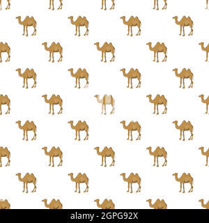 Camel pattern, cartoon style Stock Vector