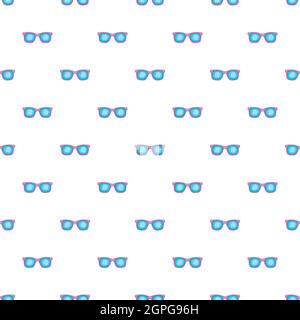 Glasses pattern, cartoon style Stock Vector