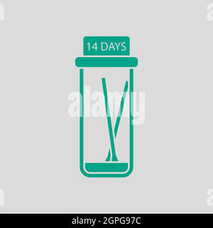 Covid Test Tube Icon Stock Vector