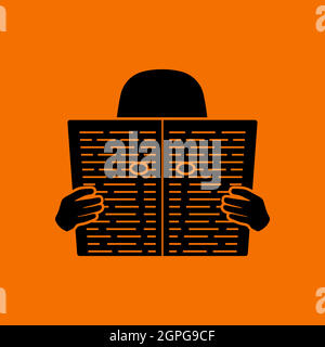 Newspaper Hole Icon Stock Vector