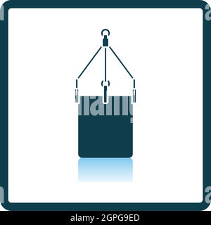 Alpinist Bucket Icon Stock Vector