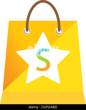 shopping bag icon vector illustration design Stock Vector