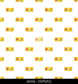 Joystick pattern, cartoon style Stock Vector