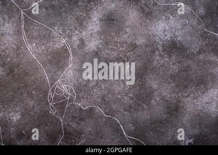 Dark abstract concrete crackle background Stock Photo