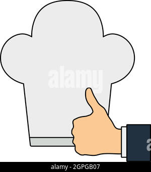 Thumb Up To Chef Icon Stock Vector